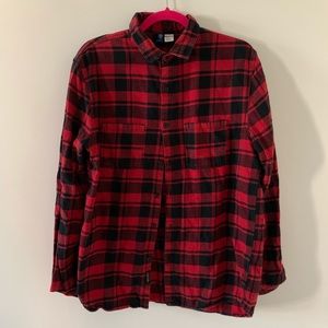 H&M Men’s flannel (Red and black)
